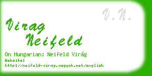 virag neifeld business card